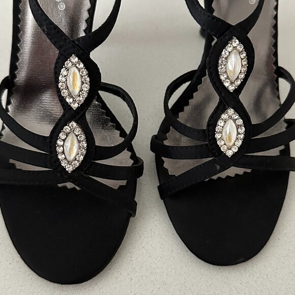 PALOVIO Dressy Stiletto Heels with Rhinestones - 7 - Picture 6 of 8